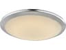 Cermack St. 15-Inch LED Flush Mount Modern Polished Chrome Ceiling Light