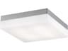 Cermack St LED Flush Mount Brushed Nickel Modern Square Fixture