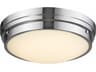 Cermack St LED Flush Mount Ceiling Light Polished Chrome