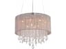 Beverly Dr Convertible Pendant Light Taupe Silk String