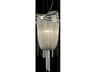 Wilshire Blvd Six-Light Chandelier in Polished Nickel and Crystal