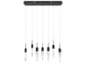 Aspen LED Crystal Linear Pendant Modern Black