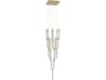 Boa Collection 25 Light Multi Port Pendant in Brushed Brass