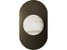 Sedona Wall Sconce in Aged Brass and Alabaster
