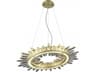 Aspen LED Chandelier in Brushed Brass