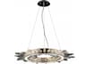 Aspen LED Chandelier Polished Nickel Modern Crystal