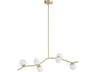 Hampton Linear Chandelier in Brushed Brass
