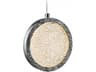 Bottega LED Pendant in Polished Nickel Modern Ring Light