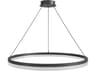 Circa LED Ring Pendant in Black Modern Statement Lighting