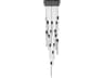 Alpine 15 Light Multi Port Pendant Black LED Light