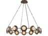 Mayfair 12-Light Round Chandelier Aged Brass Modern