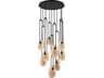 Palmea 9-Light Matte Black Pendant