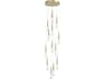 Encino Multi Light Pendant in Brushed Brass