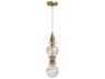 Avra LED Pendant in Aged Brass