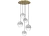 Sonoma Ave 5 Light Multi Port Pendant Brushed Brass