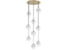 Sonoma Ave 9 Light Multi Port Pendant Brushed Brass