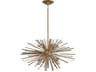 Chandelier Palisades Avenue Aged Brass Sputnik