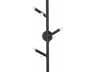 The Oaks Wall Sconce Modern Black Six Light Fixture