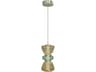 Rosewood Collection Pendant Light in Aged Brass