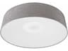 Cermack St. Collection Flush Mount Ceiling Light Contemporary Grey Linen