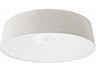 Cermack St Ivory Linen Off White Drum Flush Mount