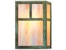 Mission 1-Light Green Glass Wall Sconce
