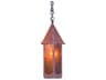 Saint George 1-Light Copper Glass Geometric Mini Pendant