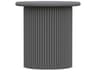 Palma Outdoor Side Table Charcoal Aluminum