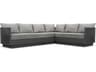 Porto Sectional Left Arm Sofa Charcoal