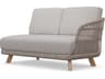 Sicily Right Arm Facing Sofa in Aluminum and Wicker