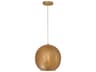 Metal Natural Brass Round Mini Pendant