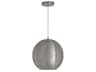 Metal Brushed Nickel Round Mini Pendant