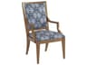 Newport Eastbluff Blue Upholstered Arm Dining Chair