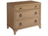Newport Cliff 3-Drawers Brown Nightstand