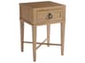 Newport 1-Drawer Nightstand with X-Stretcher Base in Sandstone