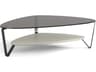 Dino Large Coffee Table Stone Finish Glass Top