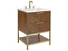 Diamond 24" Walnut Satin Brass Vanity