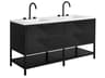 Diamond 60" Charcoal Black Matte Vanity