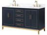 Gracie 60" Pacific Blue Vanity