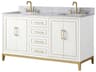 Gracie 60" Satin White Vanity