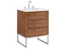 Markham 24" Walnut Brushed Nickel Vanity