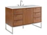 Markham 48" Walnut Brushed Nickel Vanity
