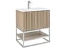 Terra 30" Cashmere Grey Brushed Nickel Vanity