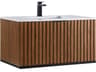 Terra 36" Walnut Matte Black Vanity