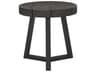 Interiors Lanita Round Teak Wood Side Table Smoked Truffle