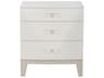 Axiom Nightstand Linear White 3 Drawer