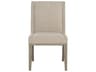 Linea Upholstered Solid Ash Side Chair