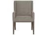 Linea Upholstered Wingback Arm Chair in Cerused Charcoal