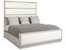 Axiom Upholstered King Panel Bed Linear Gray
