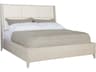 King Panel Bed Axiom Upholstered Linear Gray